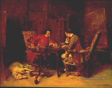 Joueurs d’échecs classiciste Jean Louis Ernest Meissonier Peinture à l'huile